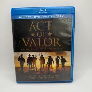 Act of Valor Blu-ray DVD Combo 2012 Navy SEALs Action Movie 2-Disc Set